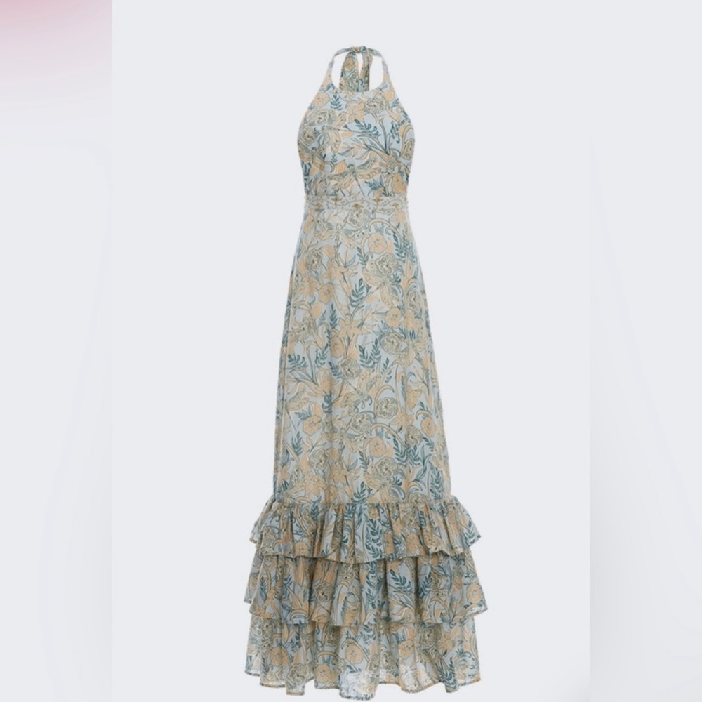 AGUA BY AGUA BENDITA Magnolia Maxi Dress - Size Large, New w Tags